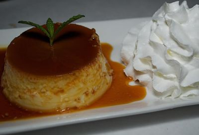 Flan de nueces