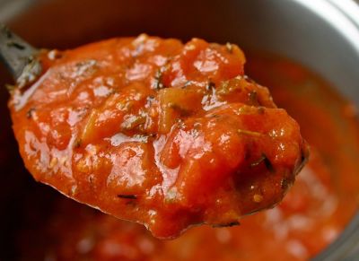 Salsa de tomate y pimiento