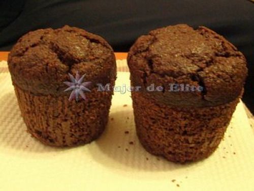 Magdalenas de chocolate con aceite de oliva