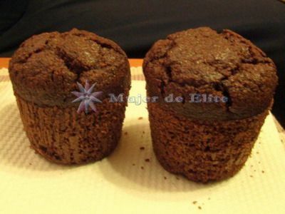 Magdalenas de chocolate con aceite de oliva
