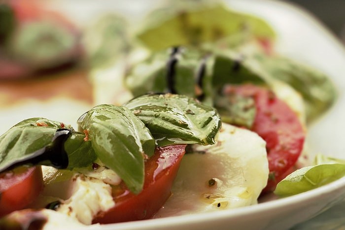 Ensalada de tomate y mozzarella