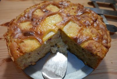 Tarta de manzana integral sin azúcar
