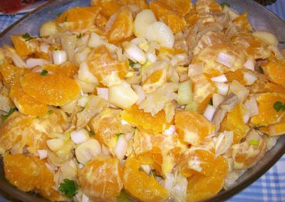 Ensalada de bacalao y naranja