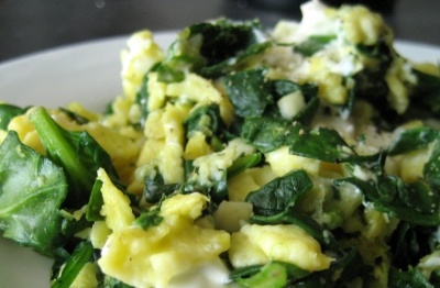 Espinacas a la polonesa