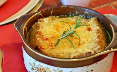 Sopa de cebolla olla a presión