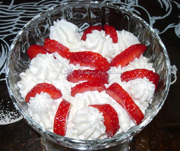 Fresas con nata