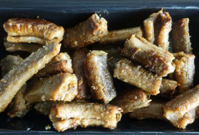 Anguilas fritas