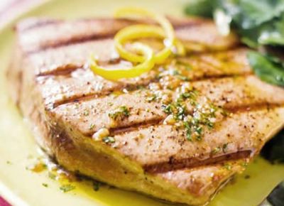 Bonito macerado a la parrilla