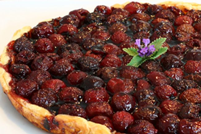 Pastel de cerezas