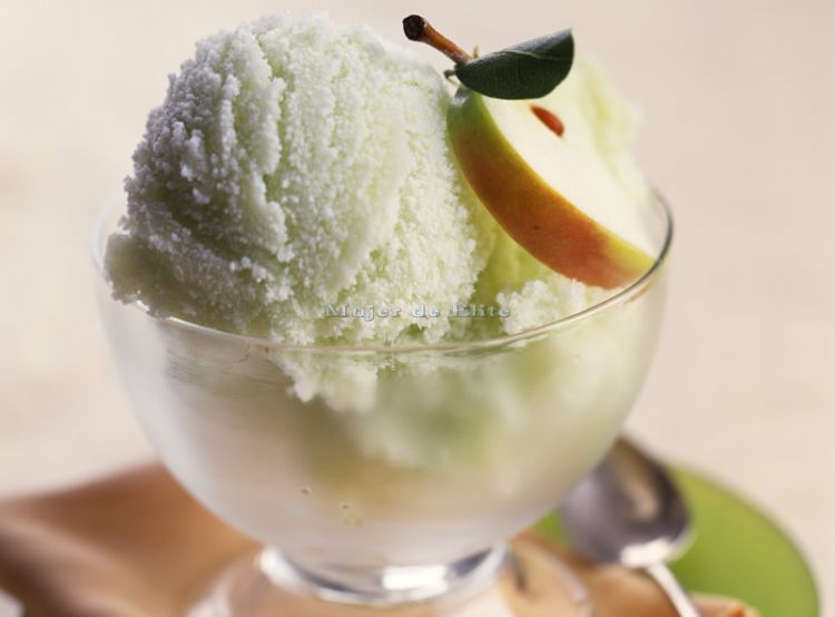 Helado de manzana