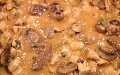 Strogonoff de pollo