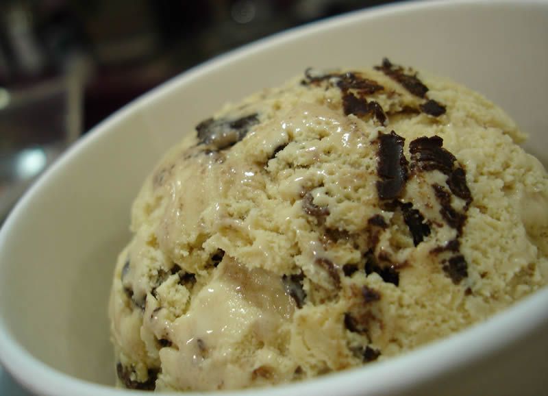 Helado de stracciatella casero