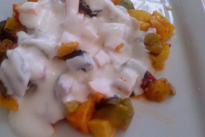 Ensalada de pasta con sandía