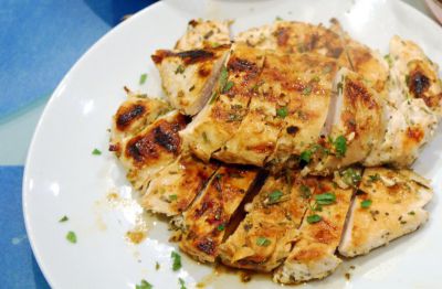 Pechuga de pollo a la menta