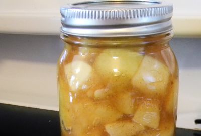 Manzanas en almíbar
