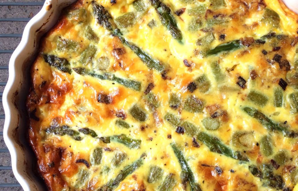 Clafoutis de espárragos