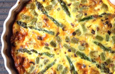 Clafoutis de espárragos
