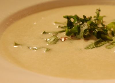 Salsa crema de ajo y cebolla