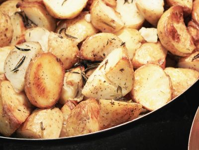 Patatas a la albahaca