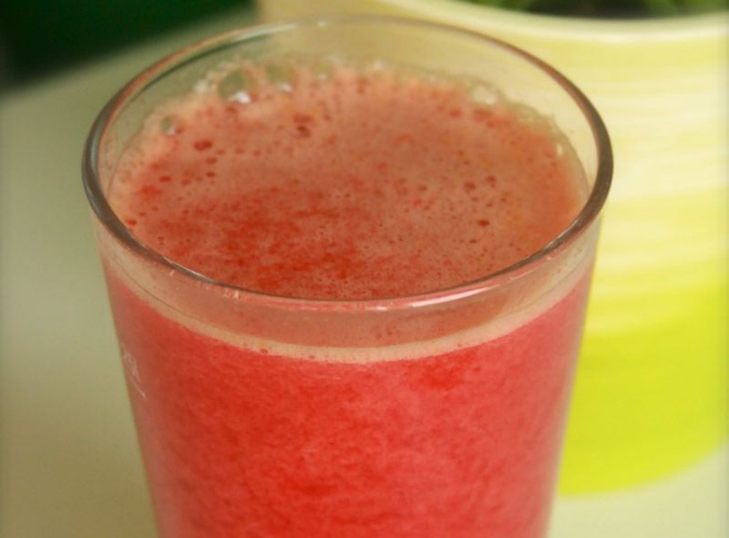 Zumo de melón, sandía y fresas