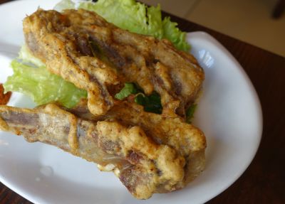 Costillas de cordero a la mostaza