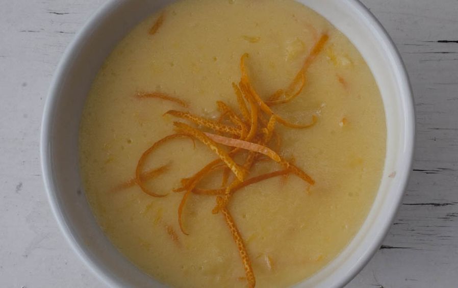Crema fría de naranja
