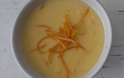 Crema fría de naranja