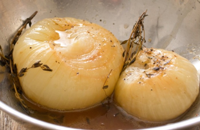 Cebollas a la sidra