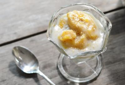 Batido de almendras y plátano