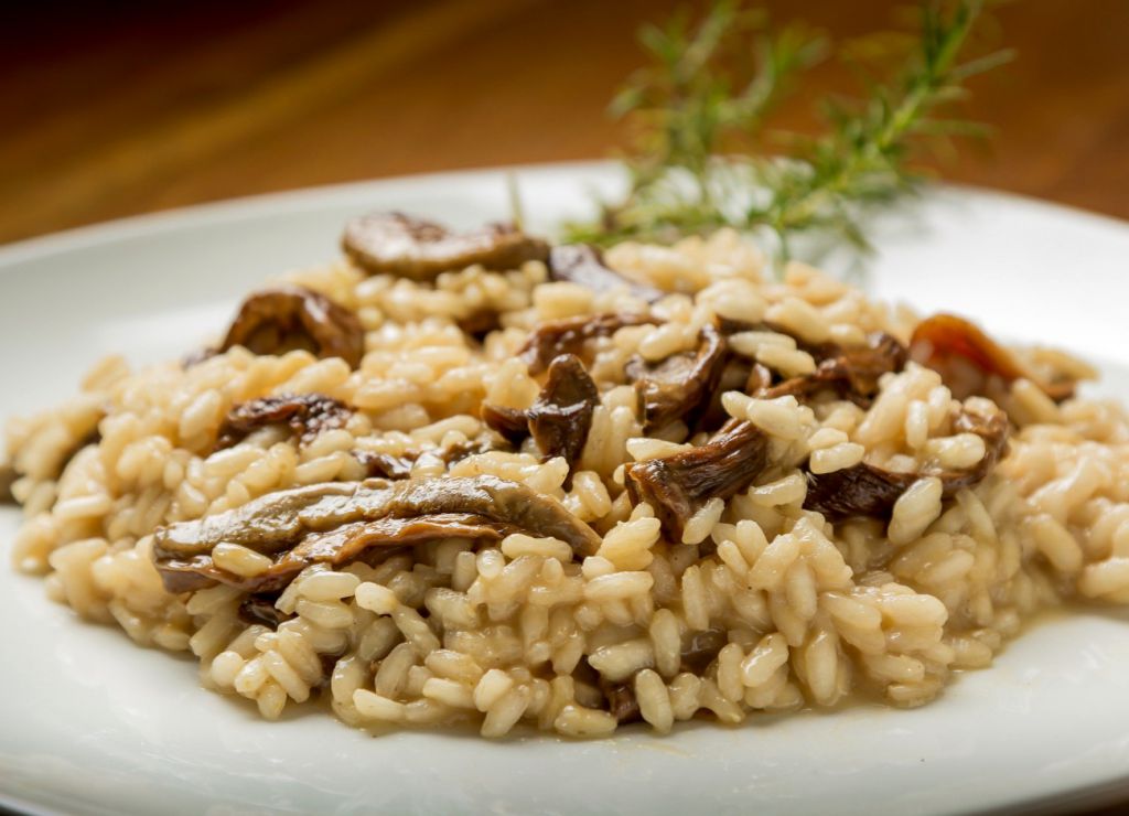 Arroz integral con setas