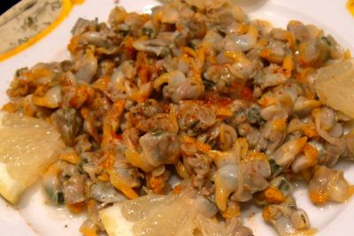 Berberechos aliñados