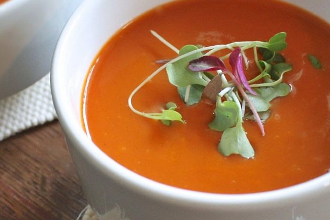 Crema de pimiento rojo