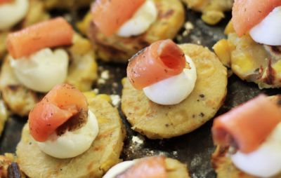 Salmón ahumado con mascarpone