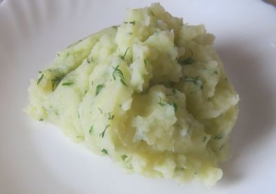 Puré de patata con hinojo