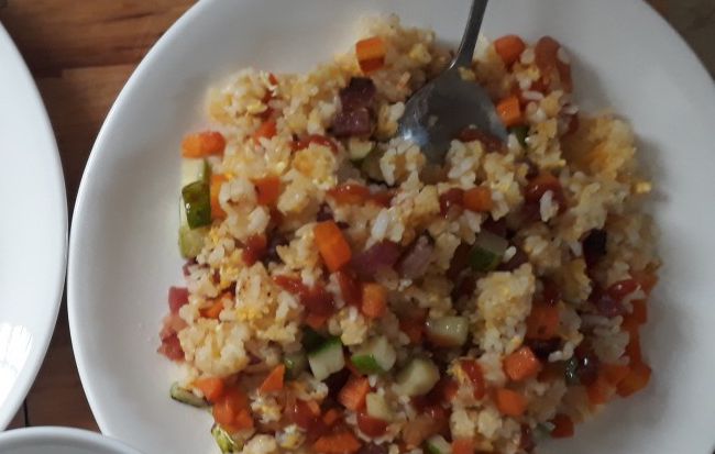 Arroz multicolor