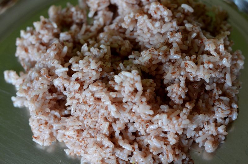 Arroz integral con tomate