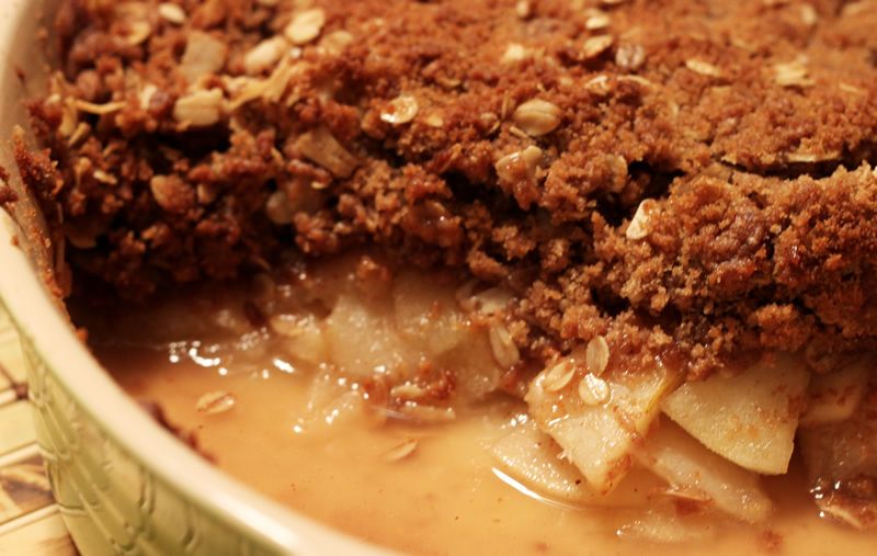 Tarta crocante de manzanas