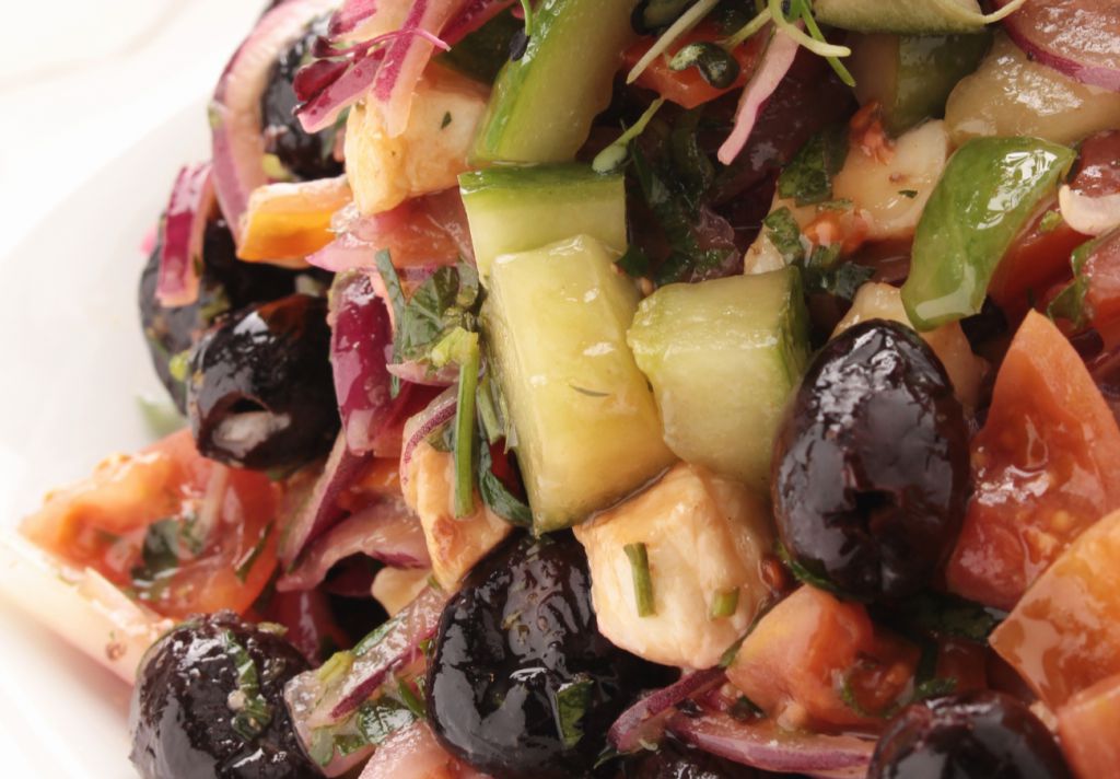 Ensalada griega con queso feta