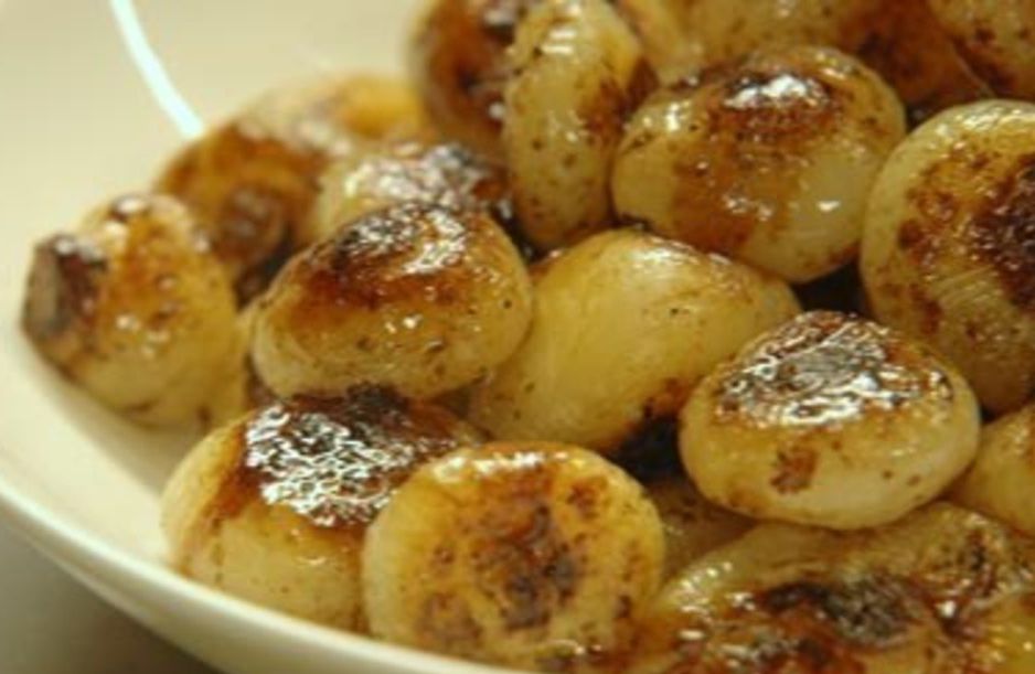 Cebollitas gratinadas