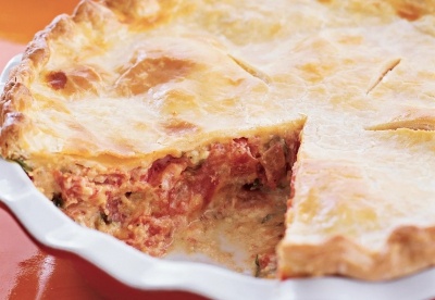 Pastel de atún y gambas