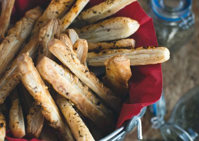 Palitos de queso gruyere