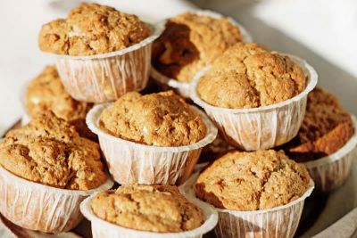 Muffins rellenos al cacahuete