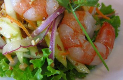 Gambas en ensalada