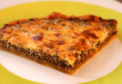 Quiche de carne y champiñón