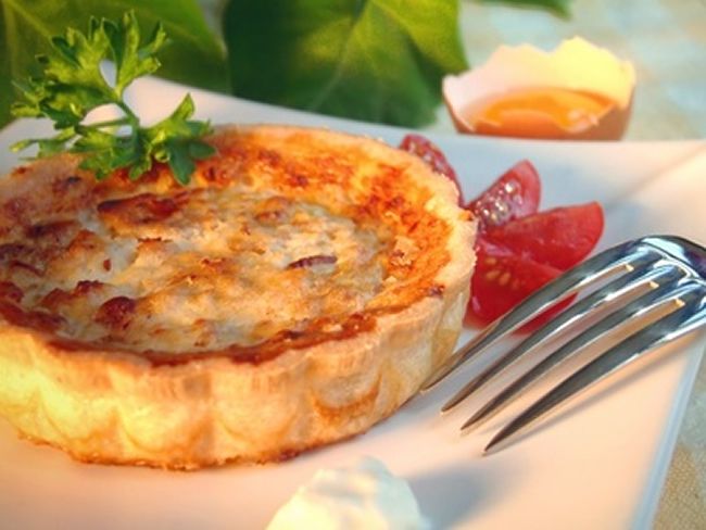 Tartaletas de puerros y queso