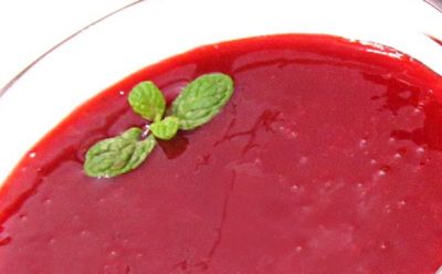 Coulis de frutos rojos