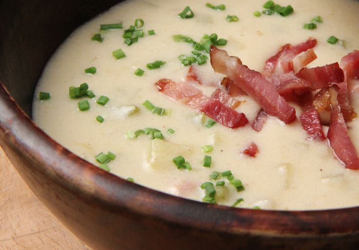 Crema de manzanas con jamón