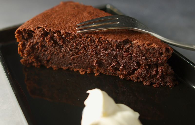 Pastel de chocolate fondant