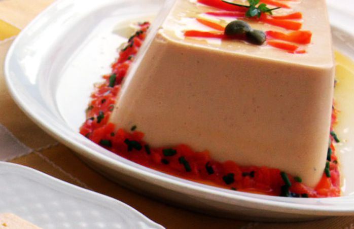 Mousse de tomate y apio
