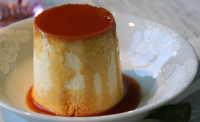 Flan de queso y leche condensada